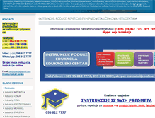 Tablet Screenshot of instrukcije-poduka.com